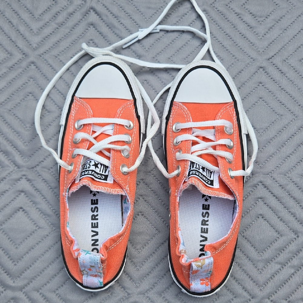 Converse Orange and White Women's Sneakers